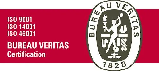 Icono de calidad certificada ISO 9001 para manufactura